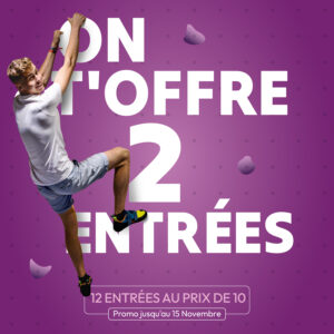 Climb Up Lyon Confluence : 12 entrées au prix de 10