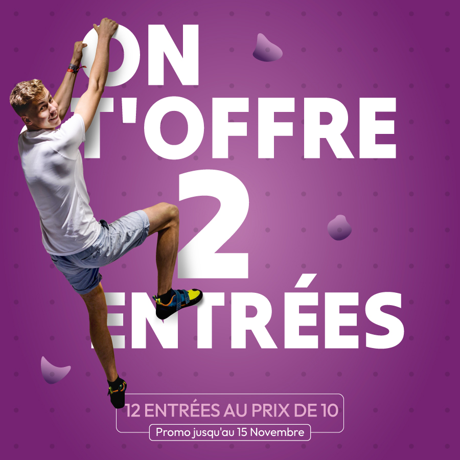 Climb Up Lyon Confluence : 12 entrées au prix de 10